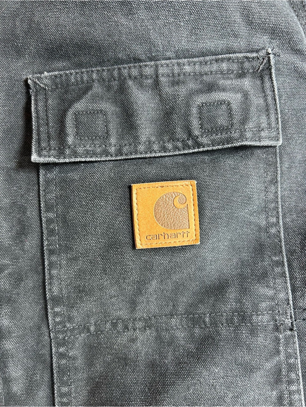 Vintage Carhartt C26 BLK Arctic Duck Traditional Coat Jacket Men's L Reg Black - Picture 9 of 11